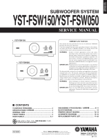 Yamaha YSTFSW-050 - Service Manual